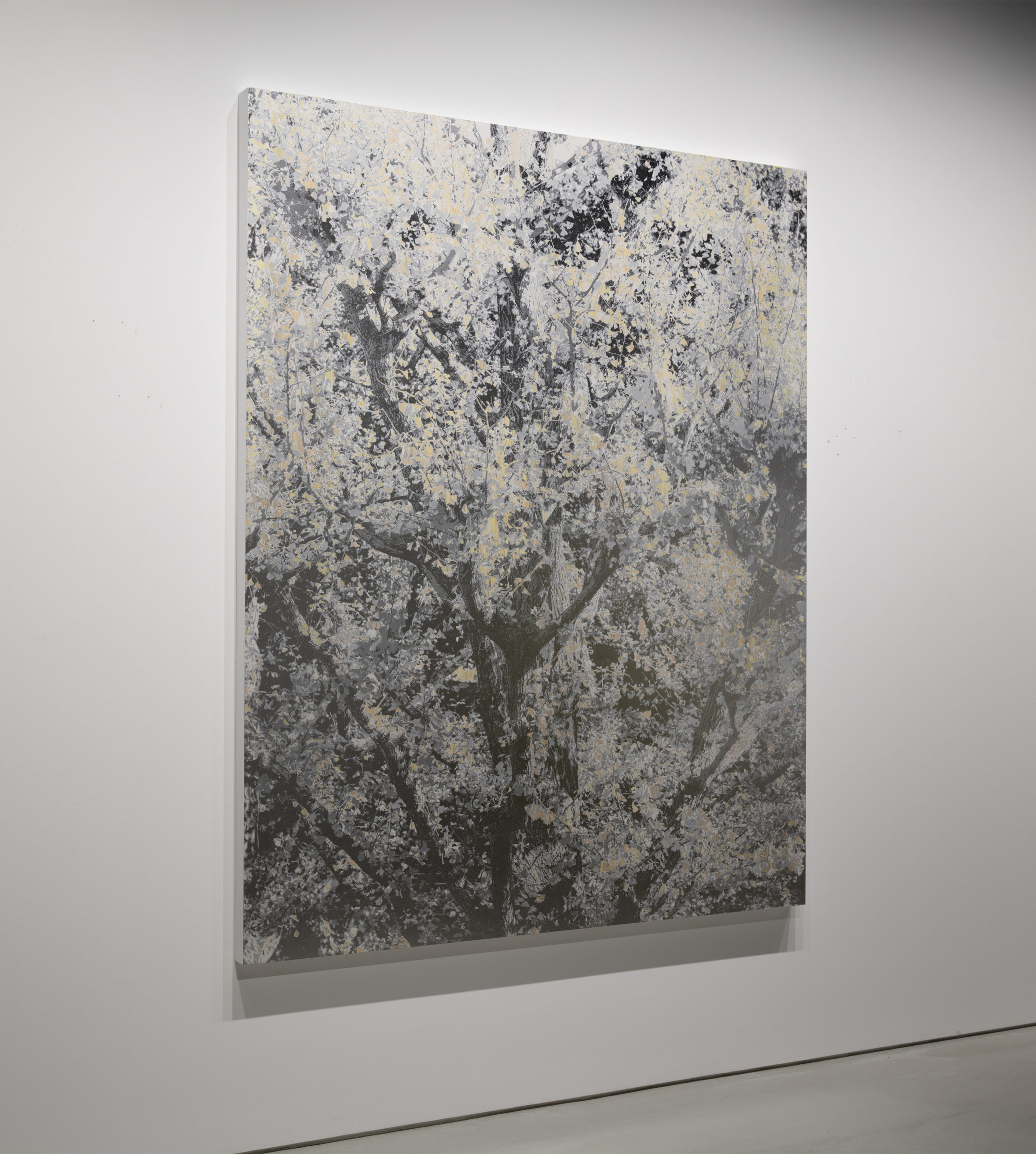 Mirage #62, h2000×w1600mm, acrylic, silver foil, aluminum foil, YUPO/synthetic paper on panel, 2021