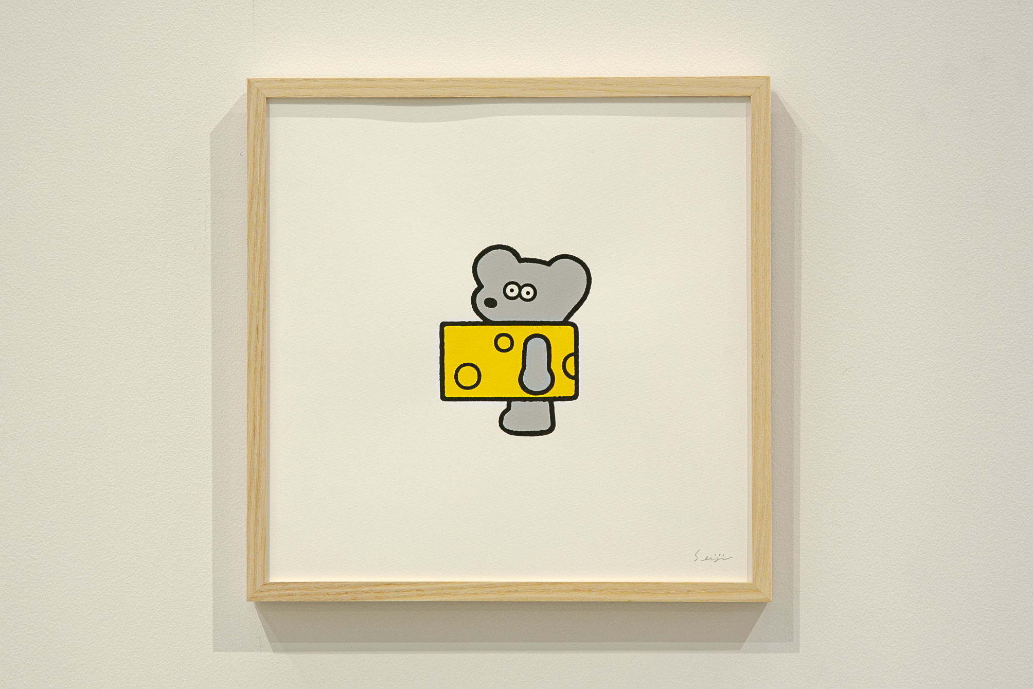 ANDY 9, 300x300mm, acrylic on paper, 2021