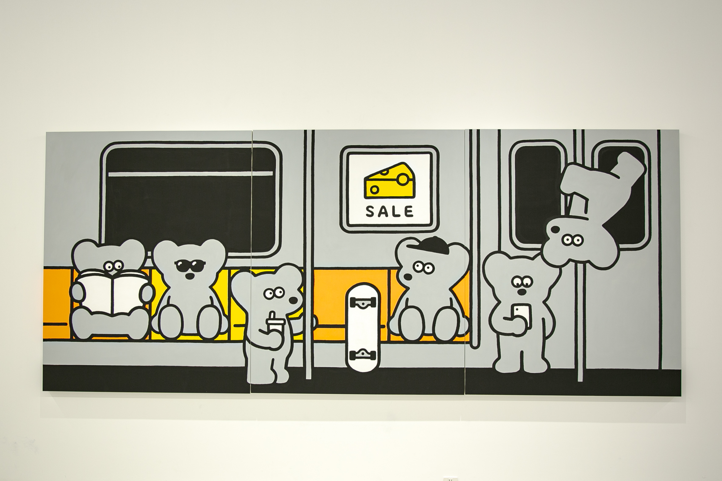 ANDY-SUBWAY, 4860×1303mm, acrylic on canvas, 2021