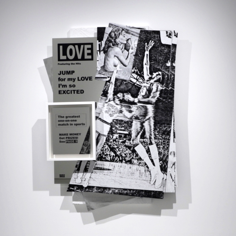 Jump for my LOVE ミクスドメディア、パネル 1740 x 1100mm 