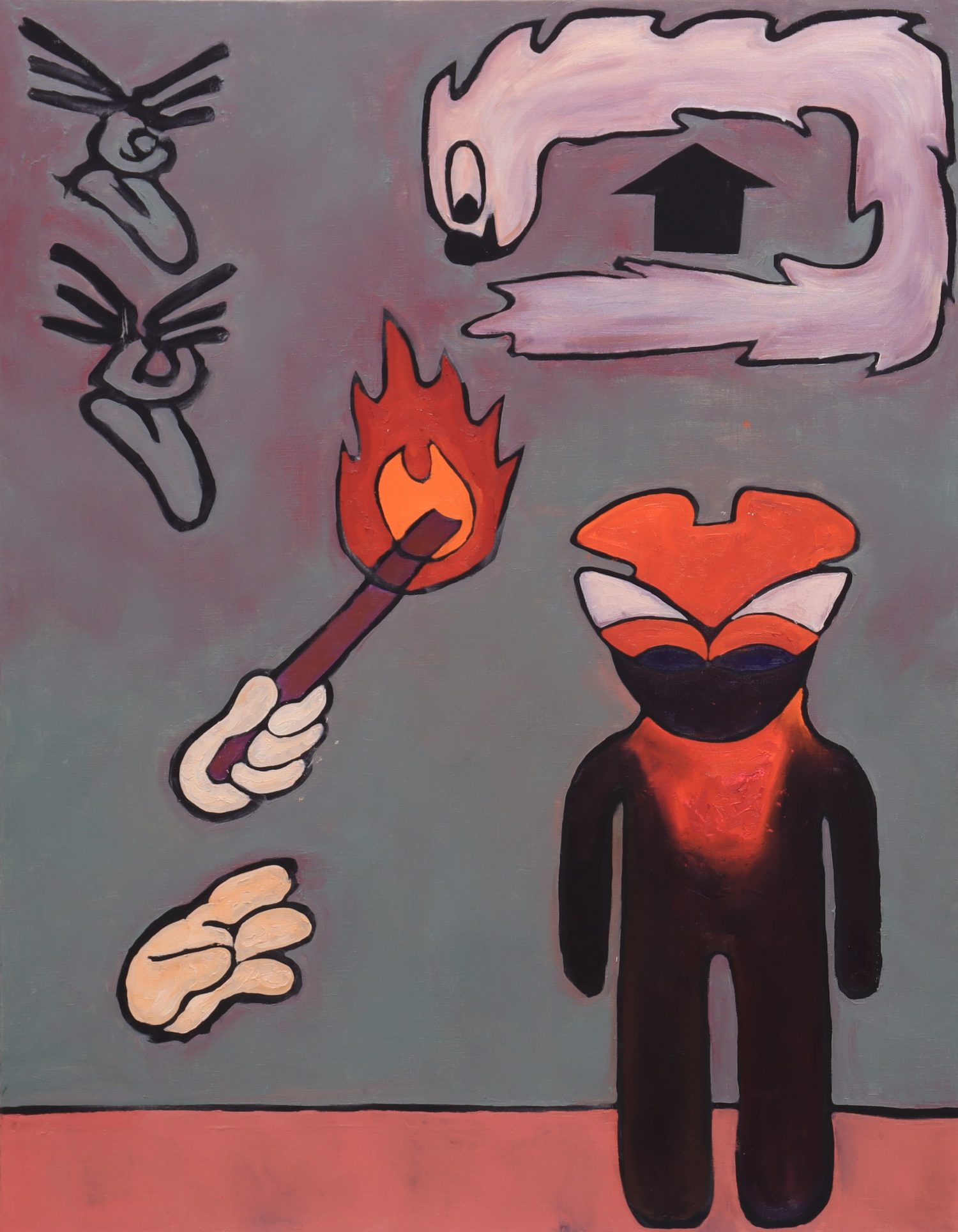 TRY and ERROR, oil on canvas, 1160×915mm, 2023