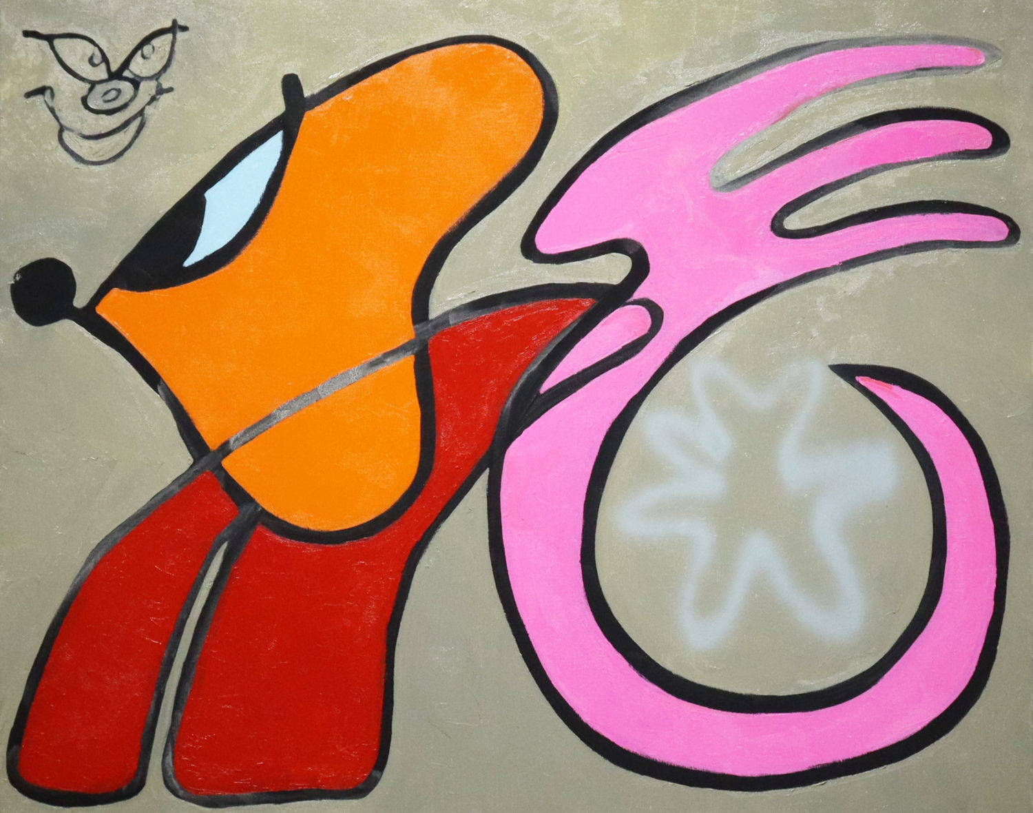 Capitol dog (2), oil on canvas, 730×910mm, 2023