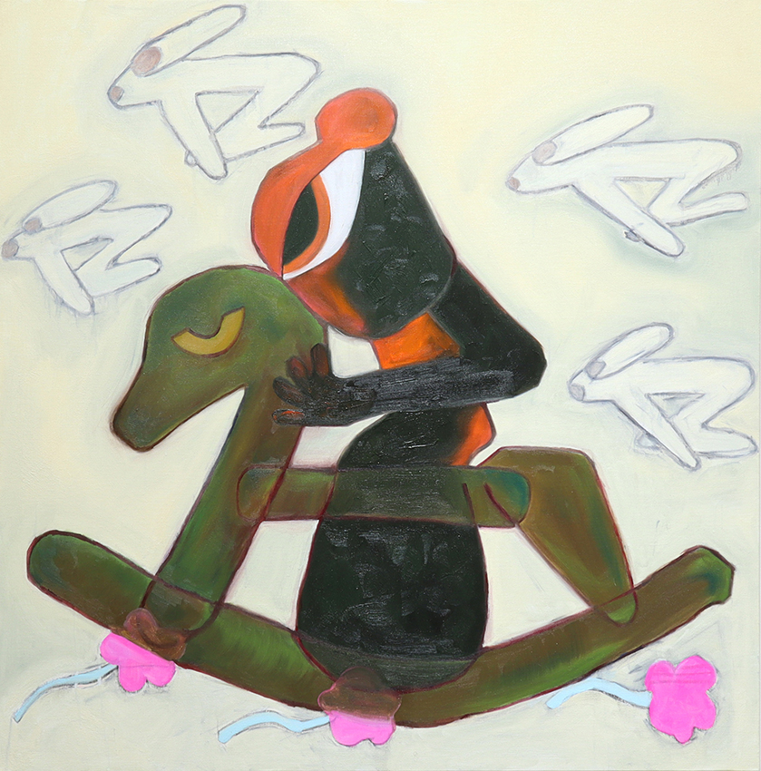 Road to freedom,，布面油画，910×910毫米，2023