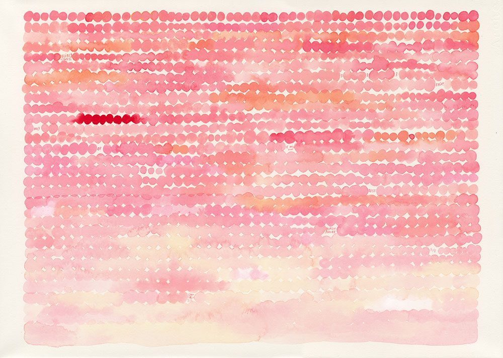 Ligeti (Musica Ricercata)  h364×w515mm  インク、紙、パネル