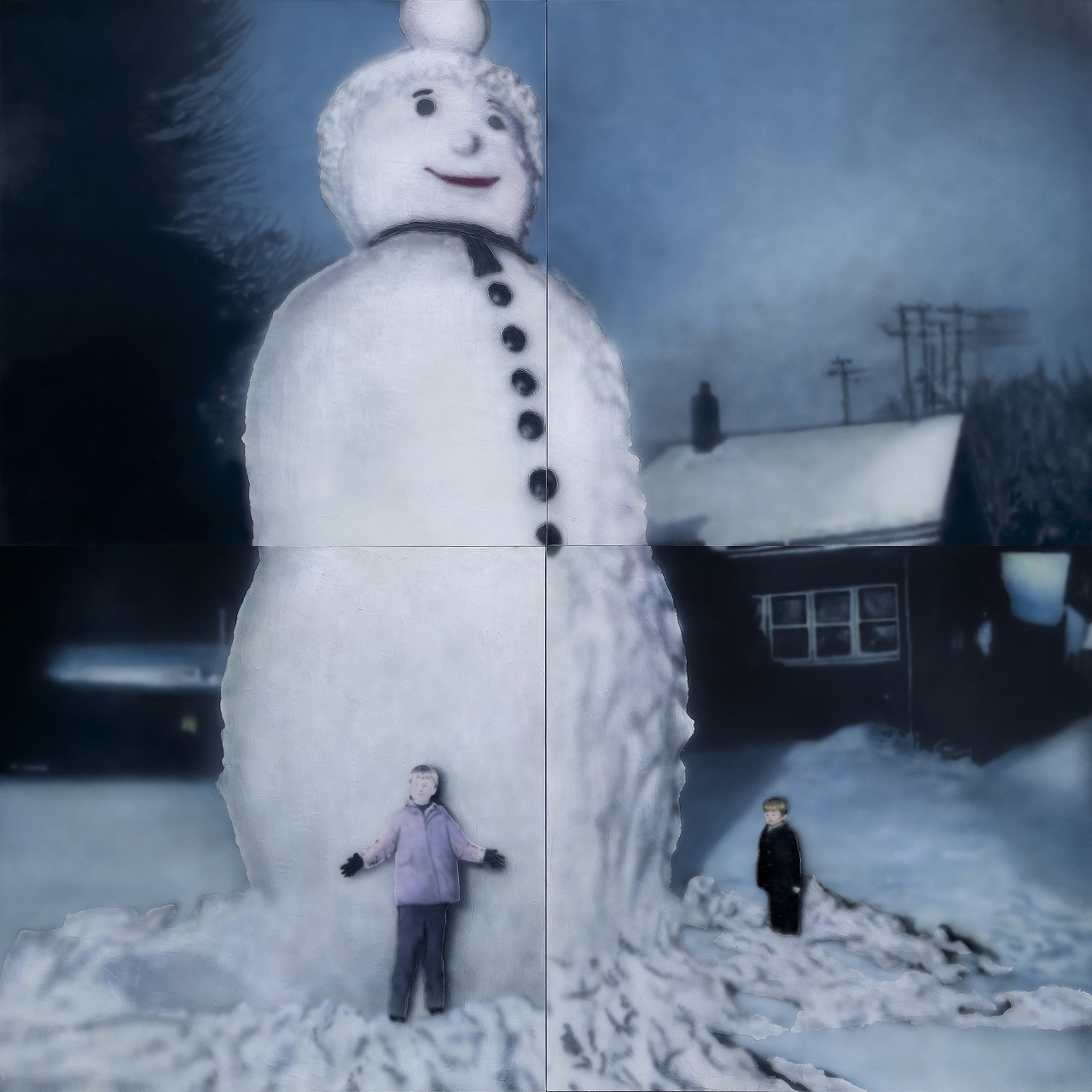 NOH Sangho《HOLY》 布面丙烯 300 × 300 cm © NOH Sangho 由艺术家本人及 Arario 画廊提供（鸣谢）