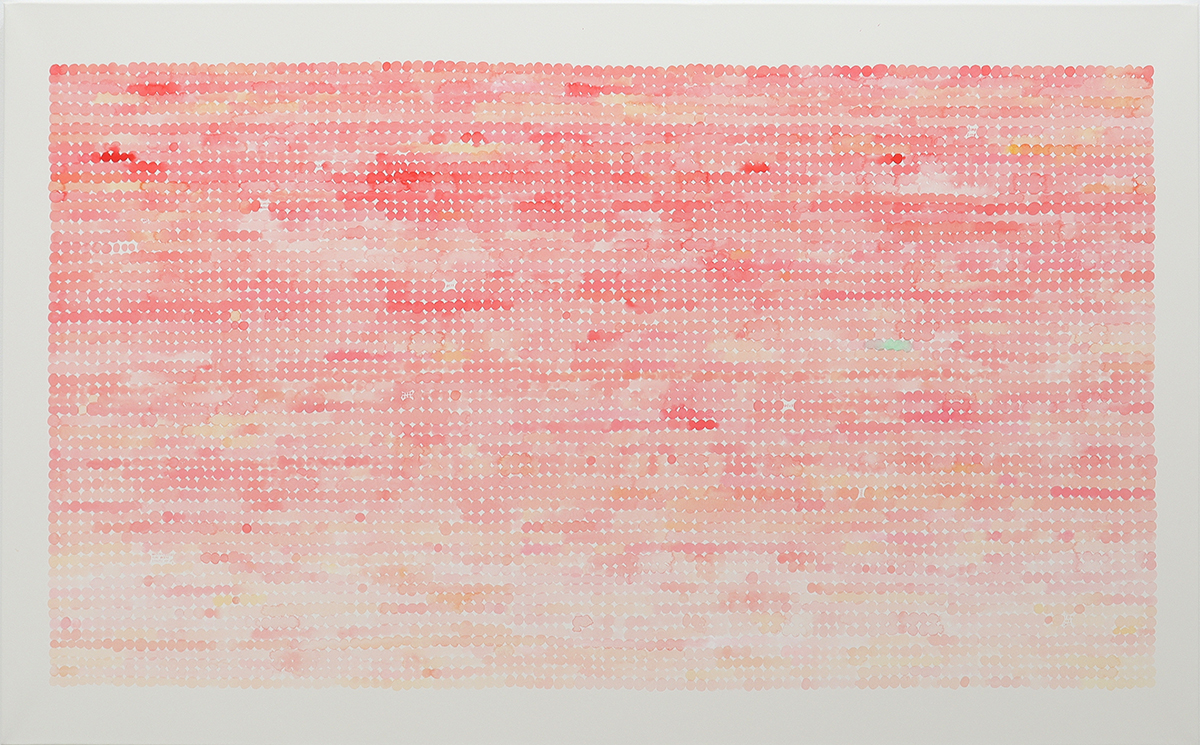 《埃塞俄比亚的黄昏（Evening in Ethiopia）》，纸本裱板：墨、丙烯，803 × 1,303mm