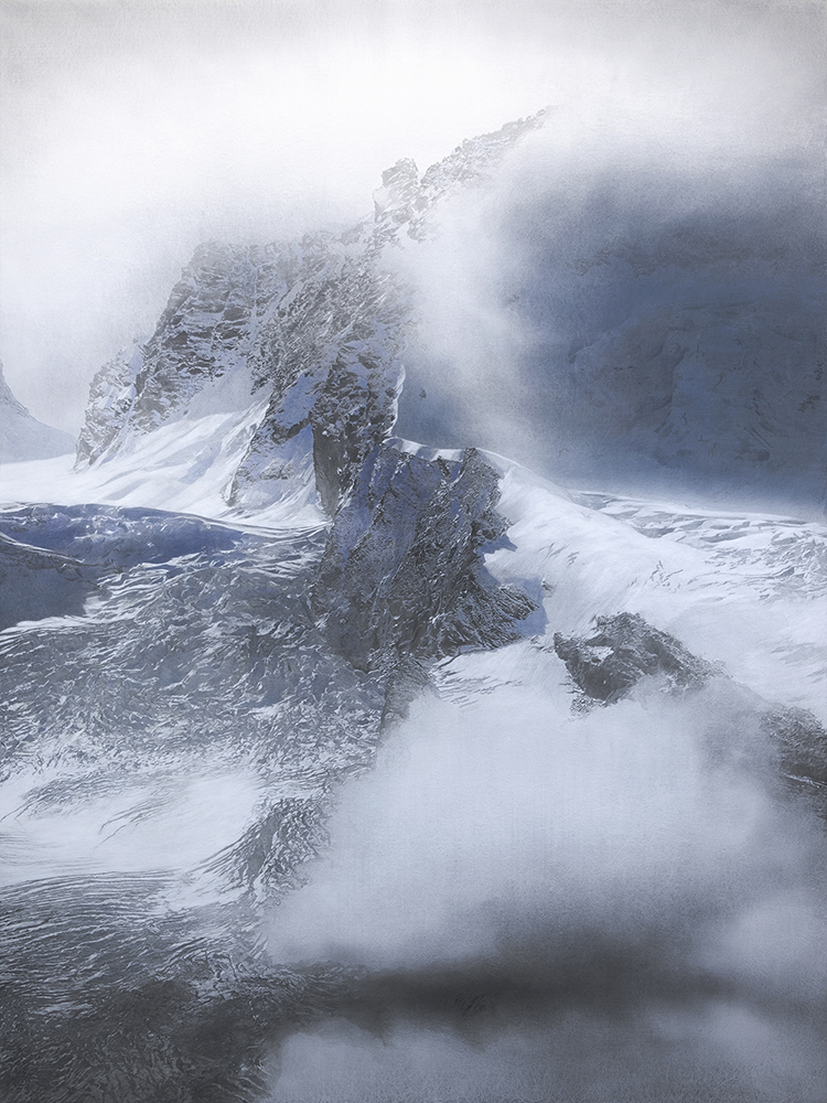 釘町 彰, Snowscape, h291.9×w218.2cm(300号), 岩絵具、和紙, 2025